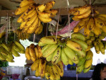 Bananen in marktkraampje ergens onderweg