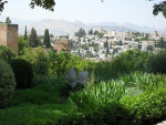 Zicht op Granada vanuit Alhambra