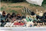 China: Souvenirs bij de Chinese Muur