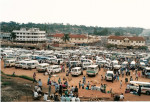 Oeganda: Mini-bus station in Kampala